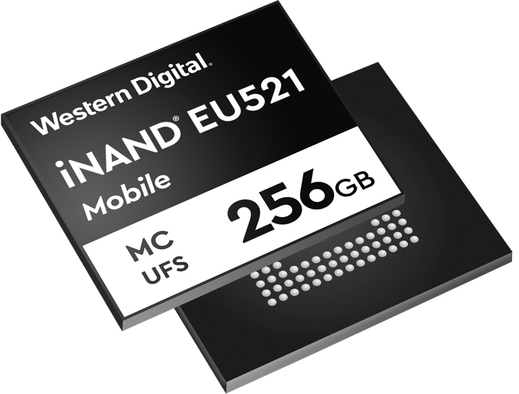 Western Digital iNAND MC EU521: модули памяти UFS 3.1 для 5G смартфонов