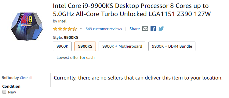 Король умер: процессор Intel Core i9 9900KS исчез из продажи