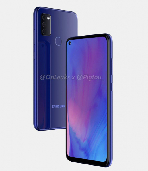 Рендеры смартфона Samsung Galaxy M51 говорят о наличии «дырявого» экрана