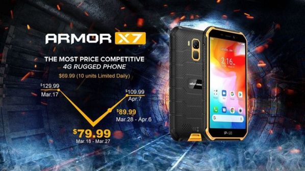 Ulefone Armor X7 стал первым защищенным смартфоном с Android 10