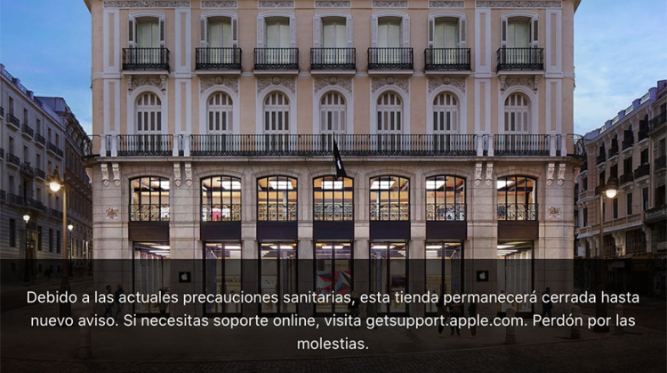 Apple закрывает все магазины в Испании из за коронавируса