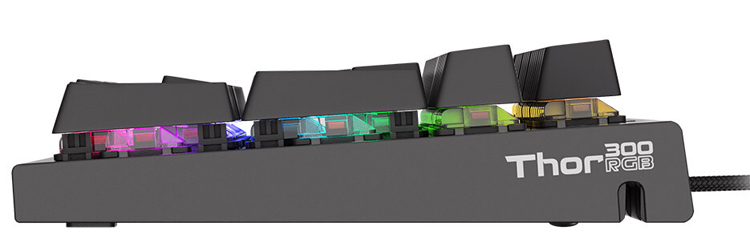 Игровая клавиатура Genesis Thor 300 RGB оснащена механическими переключателями