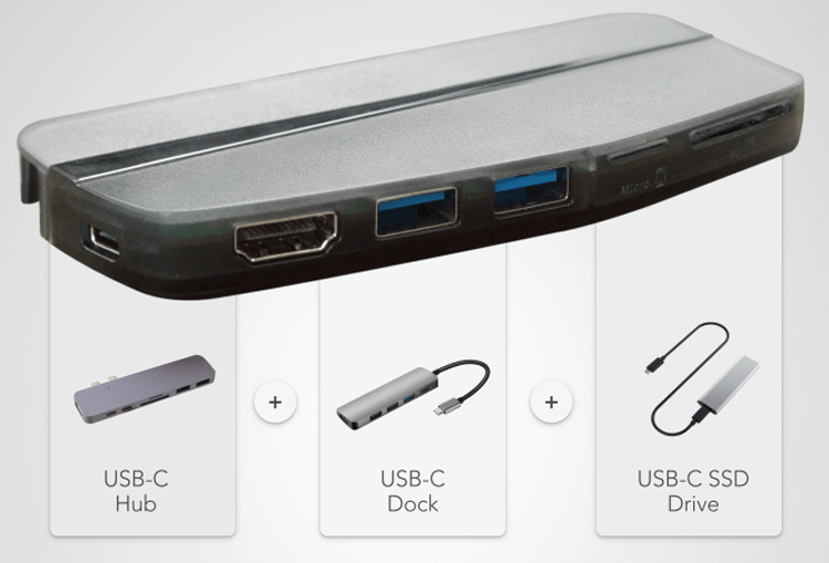 Устройство HybridDrive совместило карманный SSD и док станцию
