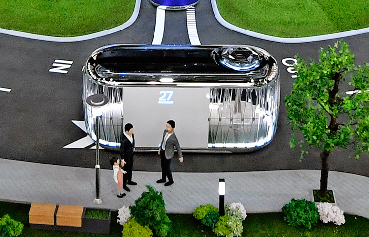 Hyundai показала футуристическую модель системы общественного транспорта