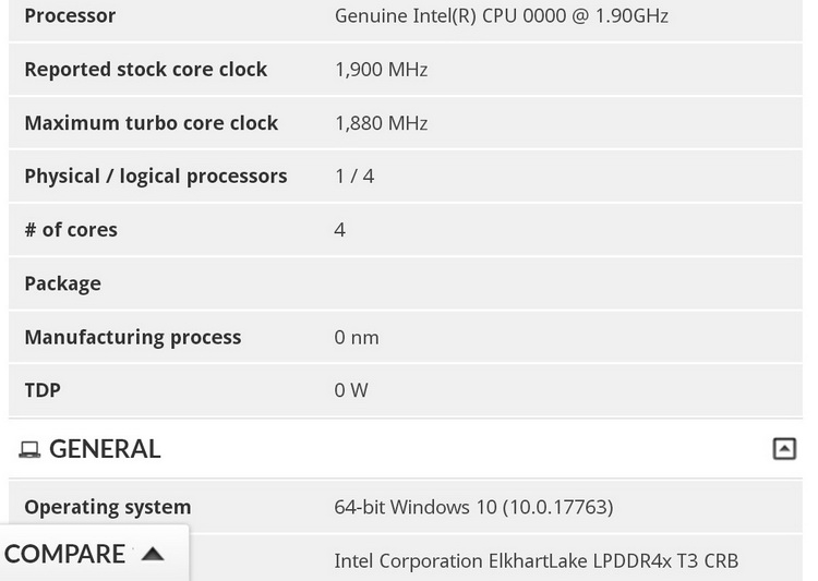 Энергоэффективный 10 нм процессор Intel серии Elkhart Lake прошёл проверку в 3DMark
