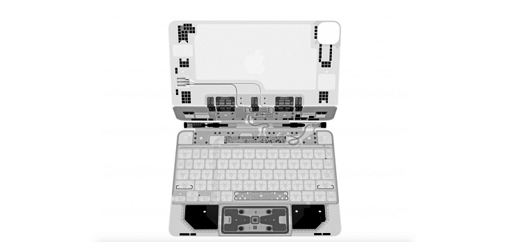 Специалисты iFixit показали «внутренний мир» Magic Keyboard для iPad Pro при помощи рентгена