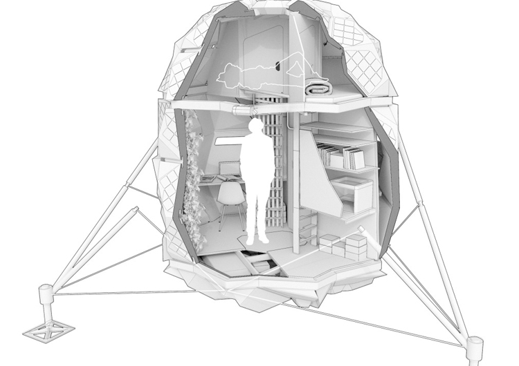 Проект Lunark: дом для будущих жителей Луны, вдохновлённый оригами