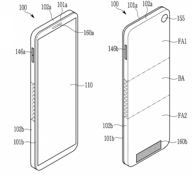 Samsung придумала смартфон раскладушку с гибким экраном «наизнанку»